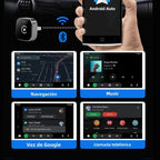 Adaptador Inalámbrico Carplay Android Auto 2 En 1 Usb Tipo C Gris Oscuro