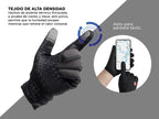 Guantes Tácticos Gadnic Térmicos Touchscreen Ciclismo Moto Color Negro Talle XL