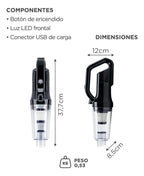 Aspiradora De Mano Portátil Gadnic 9000Pa Batería Duradera Auto y Hogar 120W
