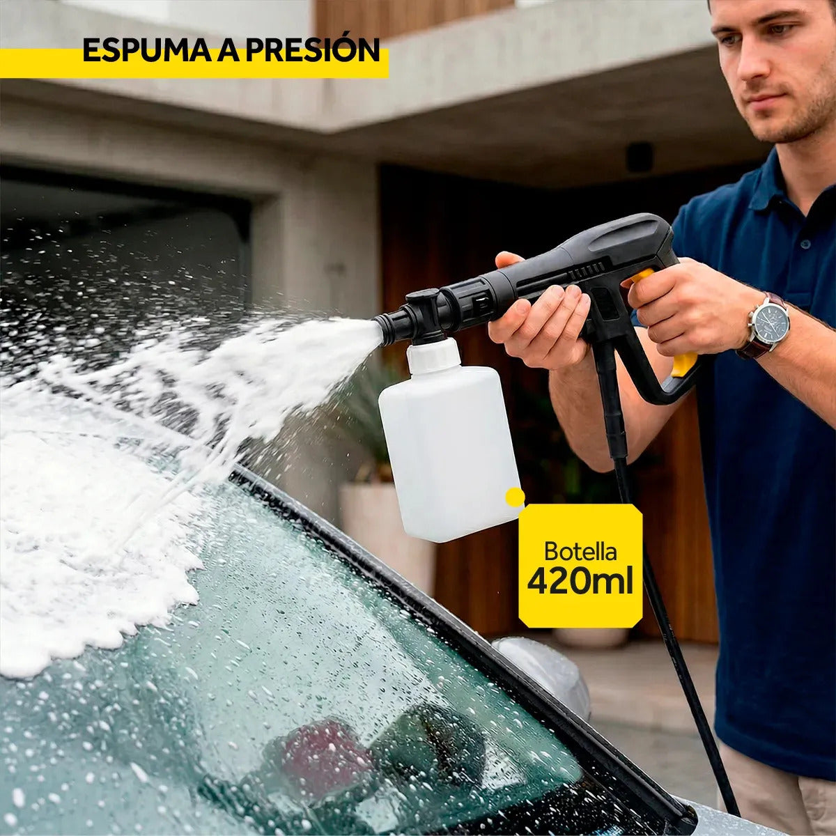 Hidrolavadora Electrica Alta Presion Trent Hlt203 1600 Psi 110 Bar Con Accesorios
