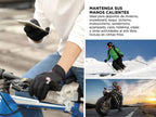 Guantes Tácticos Gadnic Térmicos Touchscreen Ciclismo Moto Color Negro Talle XL