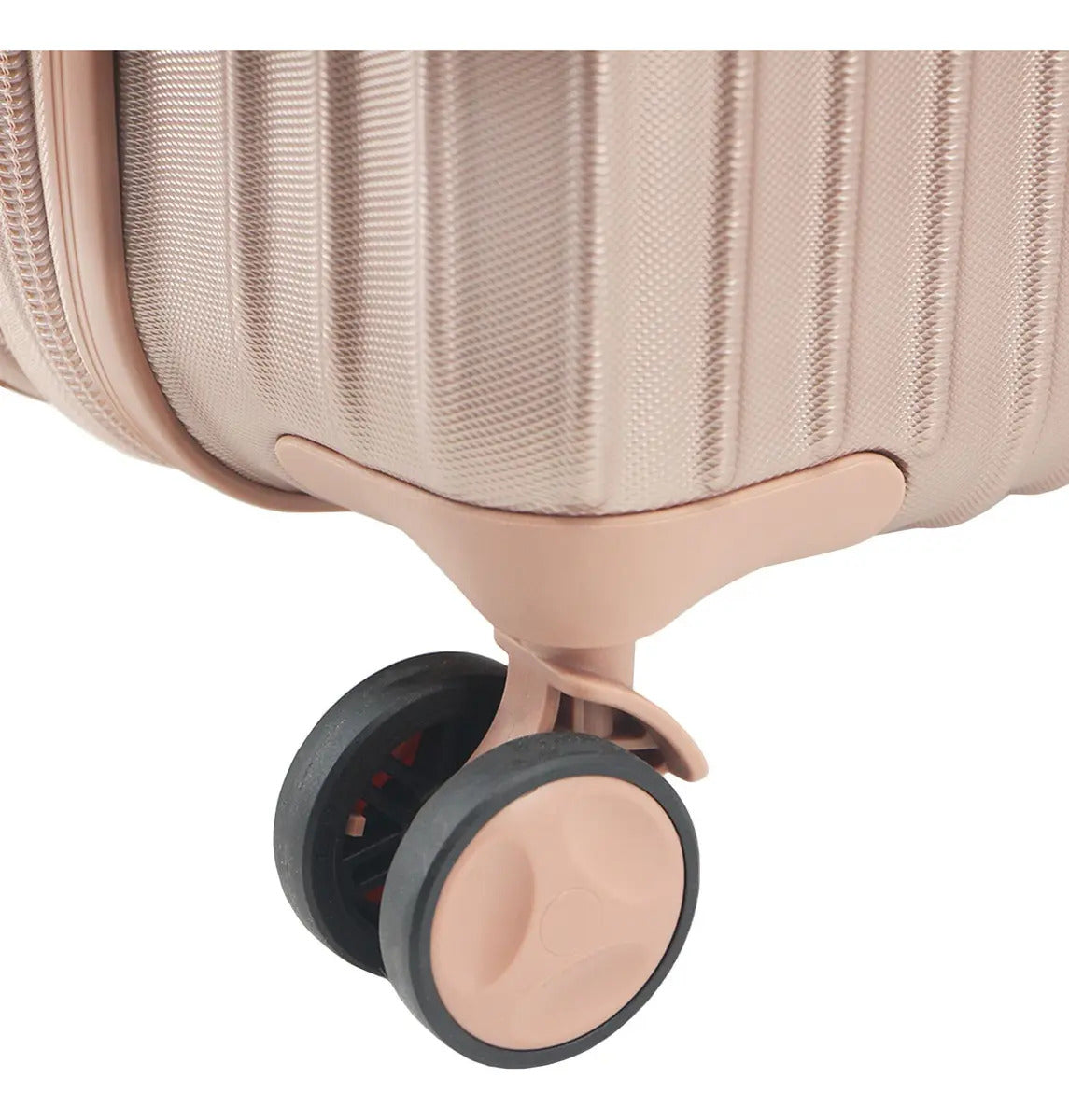 Valija Carry On Cabina Viaje 20 Pulgadas Abs Livana 4 Ruedas 360 Reforzada Amayra Color Oro Rosa Lisa