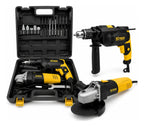Combo Taladro 750W y Amoladora Angular 115mm 720W Konan Bricolaje