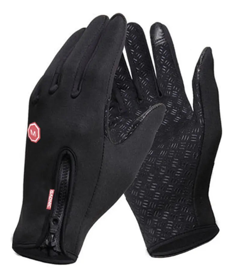Guantes Tácticos Gadnic Térmicos Touchscreen Ciclismo Moto Color Negro Talle XL